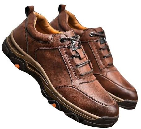 TDEOK Hommes Printemps et Automne Hiver Respirant Business Cuir Souple Décontracté Tendance Tout Style Britannique Décontracté Chaussures en Cuir Décontractées Chaussures de Costume Traditionnel