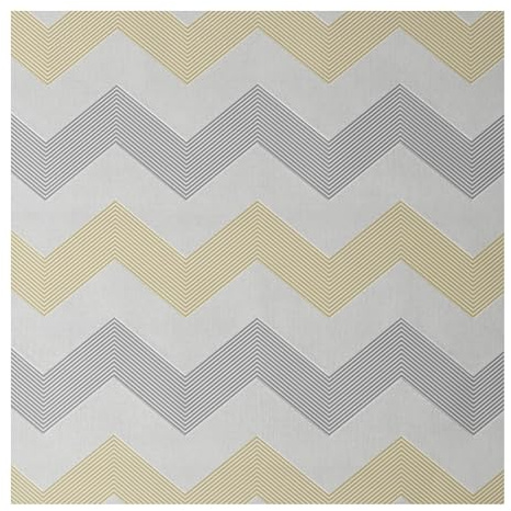 Superfresco Easy Ripple Ribbon Grey and Ochre Geometric Wallpaper