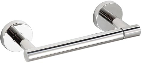 BGL Toilet Paper Holder Mirror Polish Wall Mount, Bathroom Toilet Paper Holder Brushed Nickel SUS 304 Stainless Steel, Double Post Pivoting Toilet Paper Roll Holder for Bathroom RV