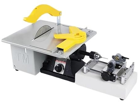YQVEOT Smerigliatrice da Banco Smerigliatrice da Tavolo Multifunzione, Perline da Intaglio in Giada, lucidatura, Taglio di Cera d'api, punzonatrice for Piccole Perle