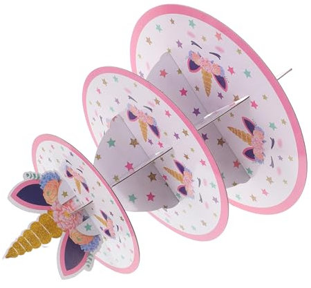 CLISPEED Cake Dessert Display for Birthday Wedding Celebrations Decoration for Boys and Girls Parties -conscious Material Cupcake Holder
