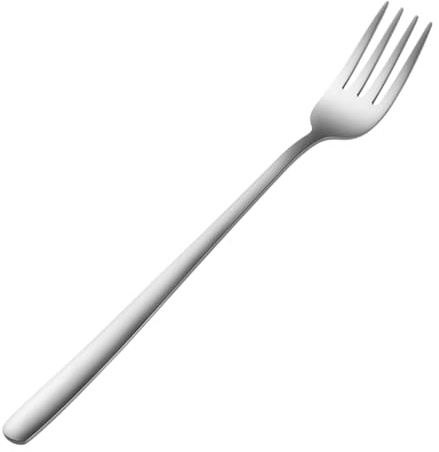 CIYODO 3pcs Stainless Steel Pickle Forks with Long Handle, Fine Polishing Craft and Comfortable Grip, Modern Simple Style Flatware for Restaurant and Salad Use