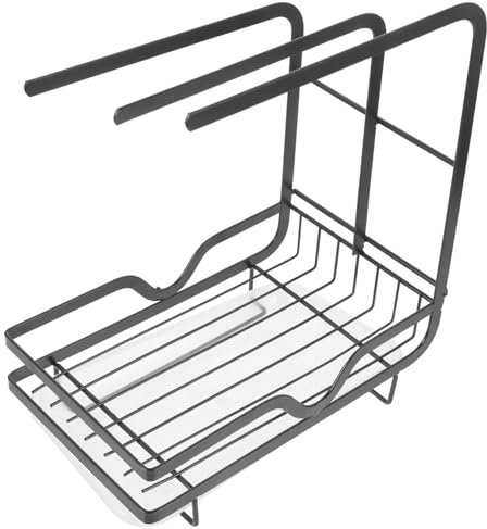 LIFKOME Soporte Multifuncional Esponjas de Cocina Organizador de Bayetas y Utensilios Fregadero Accesorio Práctico y Limpio Almacenamiento y Escurrido Cocina