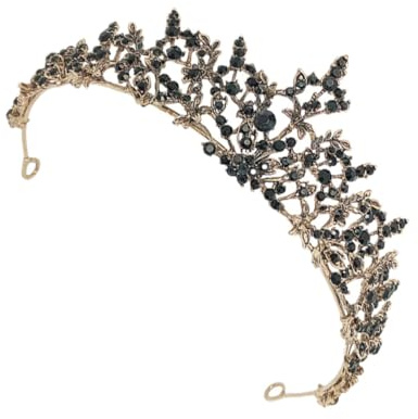Tocado de Novia Barroco Vintage Negro de Aleación en Forma de Diadema | Cumpleaños y Prom, Estilo Fashion All-match, Pensado para Mujeres y Chicas