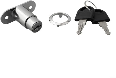 Serratura a stantuffo per cassetti in legno, porte scorrevoli per armadi e armadietti, con struttura in lega di zinco (23 mm)
