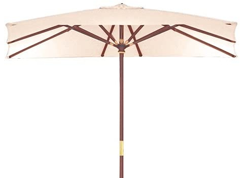 PEB Parasol en bois rectangulaire (300 x 200 cm. - poteau Ø 38 mm. - H. 300 cm)