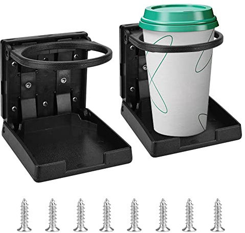 Angelkiss Paquet de 2 porte-gobelets de voiture pliables, porte-canettes, porte-gobelets, porte-gobelets, porte-gobelets pliants pour bateaux, voitures, camions