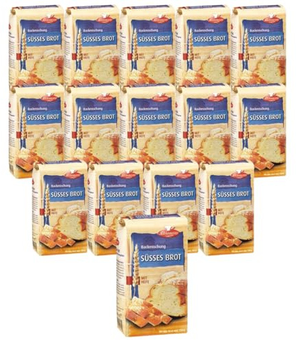 BIELMEIER KÜCHENMEISTER Brotbackmischung Süßes Brot 15 Stück á 500 g Jeden Tag frisches Brot genießen Made in Baden-Württemberg