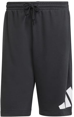 adidas herr Essentials Big Logo French Terry Short Shorts, black/white, XL