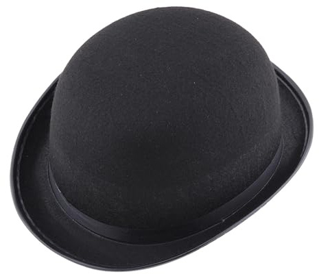 Filzhüte - Lustige Partyhüte Schwarzer Zylinder | Kostüm Fedora Eimer - Magier Kostüm | Schwarzer Filz | Bowler Derby für Party Cosplay Kostüm