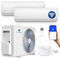 ZENIRO Multisplit Klimaanlage 2 Innengeräte Set (2 x 3,5kW) Klimagerät Air Conditioner mit Heizfunktion 21000 BTU 6,2kW A++ WiFi/App-Steuerung 4D AirFlow Heizen bis -20°C Vorgefüllt R32