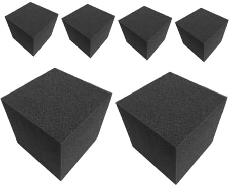Parliky 6pcs Sound Absorbing Cotton Low Frequency Panels Soundproofing Material Acoustic for Wall Noise Reducing