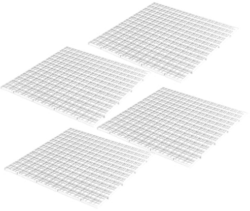 Aquarium-Deckel-Set – 4-teiliges Netzgitter, Abdeckung für Sonnenplattform im Reptilienbecken, Terrarium-Terrasse mit Schildkröten-Aufsatz, Sonnendock mit Filterblende | für die Abdeckung des Aquarium