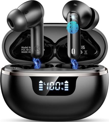 Auriculares Inalambricos Bluetooth 5.4 HiFi Estéreo, 48H Cascos Bluetooth