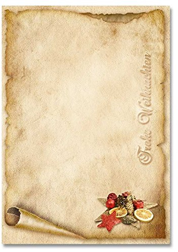 Briefpapier ALTES WEIHNACHTSPAPIER DIN A5 Format 100 Blatt