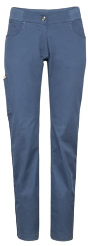 Chillaz W Jessy Pant Blau - Komfortable elastische Damen Baumwoll Kletterhose, Größe 44 - Farbe Dark Blue