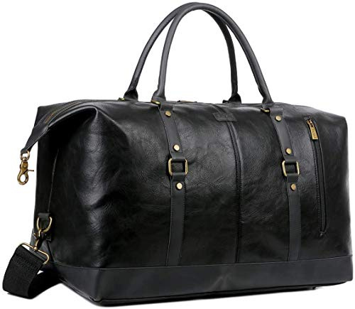 BAOSHA Reisetasche aus veganem Leder, Übernachtung, Wochenendtasche, Übergröße, für Damen und Herren, HB-14