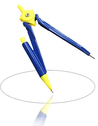 XPE 1 PCS zirkel geometrie set zirkel mit feststellschraube zirkel mit stifthalter zirkel set zirkel mit bleistifthalter anreißzirkel winkelzirkel（Blau）