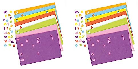 Baker Ross Selbstklebende Schaumstoff-Kleinbuchstaben zum Basteln für Kinder - ideal für Schriftzüge und als Dekoration - 1100 Stück (Packung mit 2)