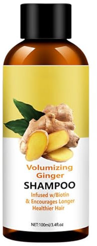 Ginger Shampoo, Anti-Itch Anti Dandruff Shampoo Scalp Care, Moisturizing Soothing - For Clean Scalp And Shiny Hair For Itchy Dry Scalp Relief, Reduce Hair Loss