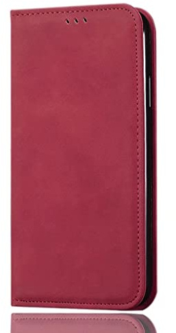 SEAHAI Cuero Funda para Motorola Moto G84 5G Billetera Carcasa, Estuche con Tarjetero/Cierre Magnético/Suporte/Bloqueo RFID, Ultradelgado Cartera Flip Cover Case - Rojo