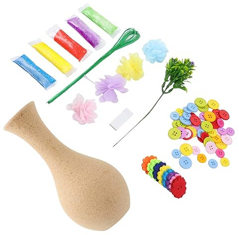 HEMOTON 2sätze Diy Vasen Bastelset Blumenkunst Junge Mädchen Mit Allem Zubehör Zum Handwerken Und Dekorieren Für Zimmer Und Tische