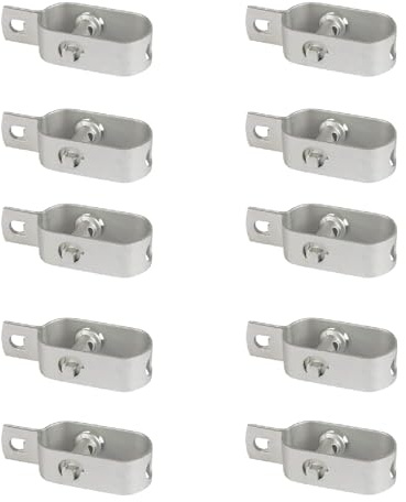 casa pura Drahtspanner verzinkt 10 Stück, 115mm für Maschendrahtzaun, Spanndraht, Zaunspanner, Wildzaun, Forstzaun Spanner für Garten aus Stahl