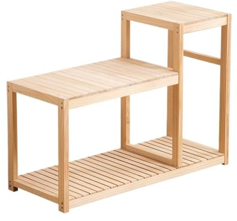 Pflanzenständer Blumenständer Blumenregal Pflanzenständer Aus Holz Für Drinnen Und Draußen, Pflanzenregal, Blumenständer Für Terrasse, Wohnzimmer Pflanzenregal Blumenbank(Size:110*65*35.5cm)