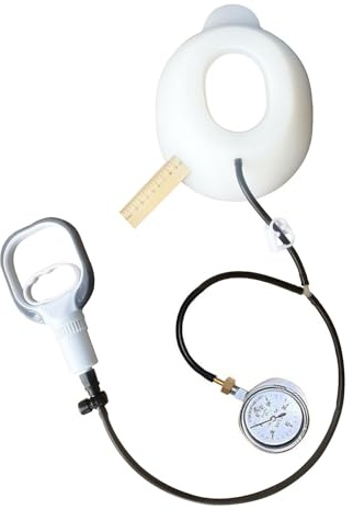 Exemic Trichterbrust-Vakuumglocke – Trichterbrust-Orthese, Taubenbruststütze, körperliche Korrektur, waschbar, mit Druckmesser(M-M)