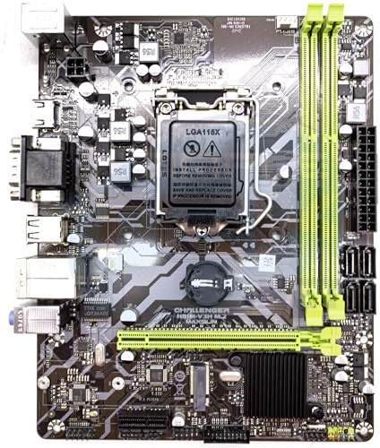 SIMPLETEK Placa base Micro-ATX con chipset H81M, compatible con CPU LGA 1150 cuarta generación, 16GB RAM incluidas y ranuras M.2 NVMe