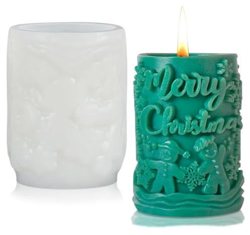 Liwein Silikonformen Gießformen, Silikonform Weihnachten Weihnachtskerzenformen Kerzen Selber Machen Weihnachten Silikon Kerzenformen DIY Silikon Kerzenform Gießen Für Duftkerzen, Handwerk Ornamente