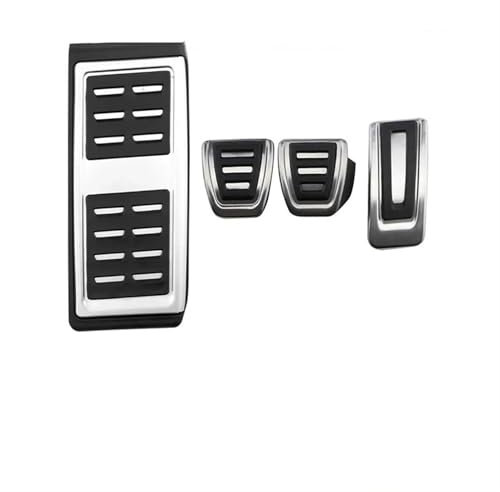 Car Breaks Pedal For Skoda For Kamiq For Rapid For Kodiaq 2019-2023 LHD AT MT Paste Car Pedals Accelerator Gas Brake Rest Pedal Foot Rest Pedal Cover Car(4 pcs)