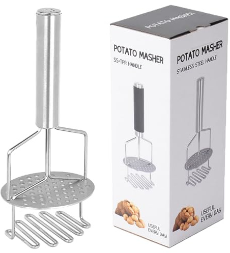 Vastsea Le Presse-Purée, Presse-Purée Manuel En Lnox, Pressepommes de Terre, Pour Cuisiner Et Réduire En Purée Dans La Cuisine, Fruits Et Légumes, Réutilisable Gadget de Cuisine