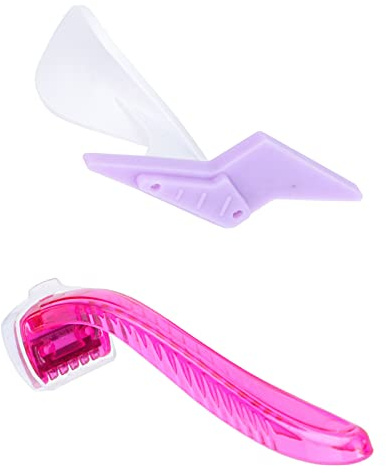 IWOWHERO 5sätze Privater Haarschneider Für Damen Silikon-rasierer Für Bereiche Präzise Und Sanft Geeignet Für Tägliche Rasur Farbe Zufällig Mit Einem Rasierer