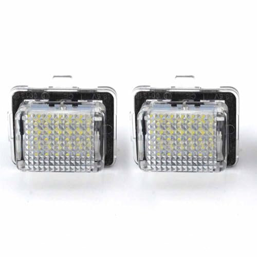 Generisch Rückleuchten Auto-Blinkfehler kostenlos SMD-Nummer für Kennzeichen für Licht-Set für Mercedes W204 W212 C207 C216 W221 Kfz-Kennzeichenbeleuchtung(Pair)