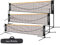 Rete da Badminton Pieghevole calcio Tennis Allenamento per pallavolo Portatile 3-6m, 3 Altezze Regolabili Portaoggetti, Interni ed Estern