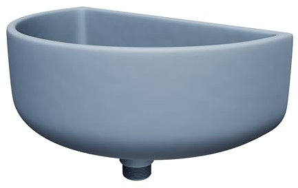 Varile Beccuccio multifunzione in plastica grigio con attacco combinato per giardino, campeggio e camper – Include filtro per capelli, accessori e design robusto (grigio)