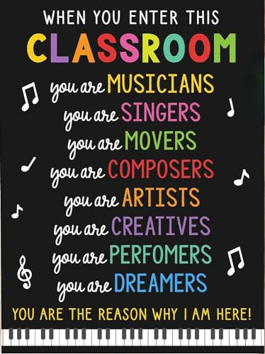 Metal Tin Sign Music Teacher Classroom Poster, Drama Teacher Performing Arts, Music Classroom Decor In This Classroom Rules Sign Classroom Decor Wall Art 8x12 Inches