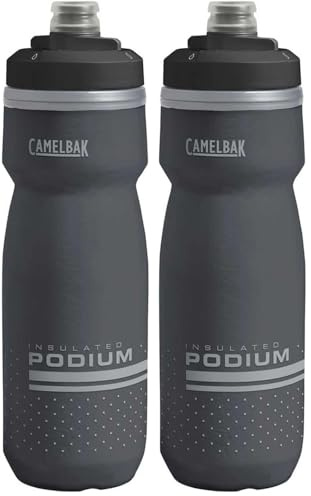 CAMELBAK Bidón Podium CHILL Negro, 620 ml, 21oz (Paquete de 2)