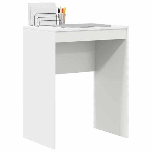 vidaXL Schreibtisch Weiß 60 x 40 x 76 cm | Schlankes, minimalistisches Design, perfekt für moderne Wohnungen, Robuste MDF-Bauweise für Langlebigkeit,