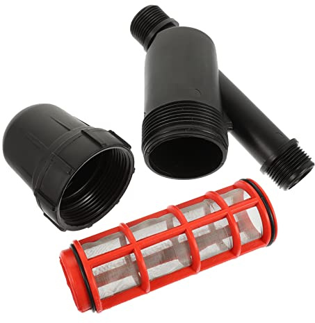 Filtro de Riego Jardinería Negro Plástico 1 Pulgada