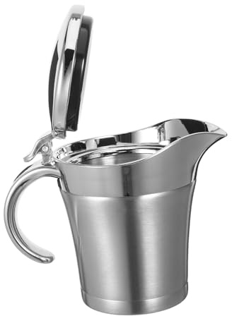 MUELODSIC Saucière Inox Isolante Double Paroi pour Sauces et Condiments Maintien Thermique pour Repas Famille et