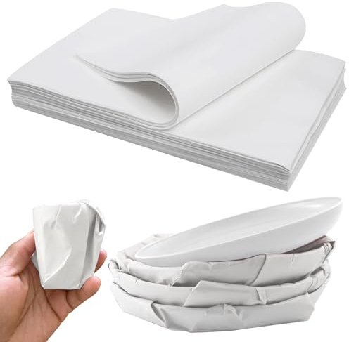 100 Blatt 70x38cm Packseide & Packpapier Umzug – Packing Paper For Moving | Polstert Zerbrechliches Geschirr, Glas und Sammlerstücke und Eignet Sich Perfekt als Füllmaterial, Geschenk-oder Bastelpapier