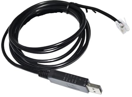 Treayes Industrial F&T>D*I FT232RL CHIP USB to RS485 RJ11 RJ12 Adapter Converter Serial Communication Cable for ABL EMH1 WALLBOX to PC(1.8m)