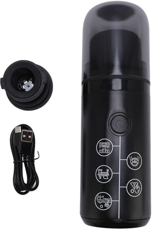 TOPINCN Caffettiera Portatile, Macchina da caffè Elettrica da Viaggio a Pressione 17 Bar con Vano per Capsule e Polvere, Piccoli Elettrodomestici per Ufficio da Campeggio All'aperto (BLACK)