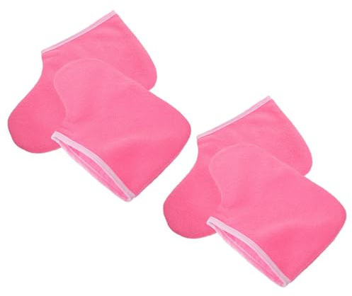 SOIMISS 2 Paires de Couvre-pieds Réutilisables en Cire de Paraffine en Polyester Conservent la Chaleur Faciles à Nettoyer, pour Spa le Sommeil