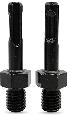 DIATOOL Adapter M14 to SDS 2PCS - Connection Converter of Diamond Core Bits Fitted on Hammer Drill or Electric Drill