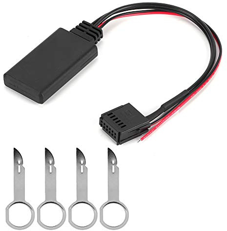 Qiilu Bluetooth ljudadapter, extra ingång Bluetooth-modul AUX-IN-kabel trådlös ljudadapter passar för 6000 CD