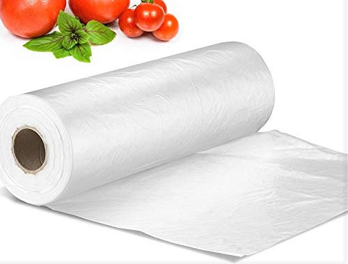 Sabco - Plastic Bags On Roll - Clear Poly Food Sandwich Food Bags For Fruit And Veg - 9 X 14 Or 225 X 350mm