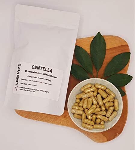 CENTELLA ASIATICA 200 gélules dosées à 400 mg enveloppe 100 végétale - complément alimentaire
